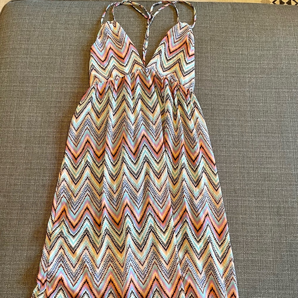 Multicolored summer long dress